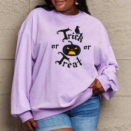 Simply Love Full Size TRICK OR TREAT Graphic Sweatshirt