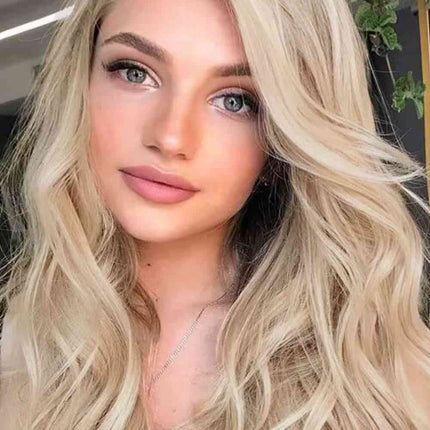 13*2" Lace Front Wigs Synthetic Long Wave 25" 150% Density