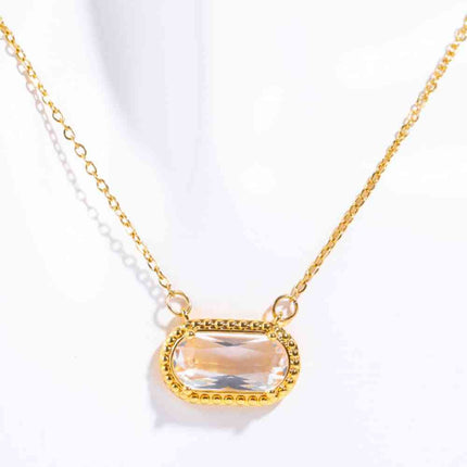 Copper 14K Gold-Plated Pendant Necklace