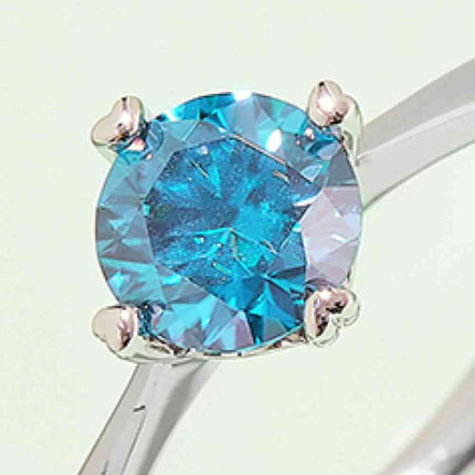 1 Carat Moissanite 925 Sterling Silver Solitaire Ring