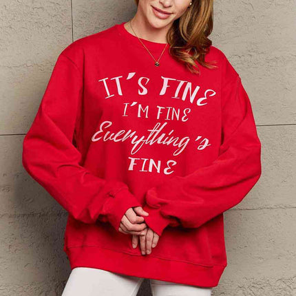 Simply Love Full Size Round Neck Graphic Sweatshirt