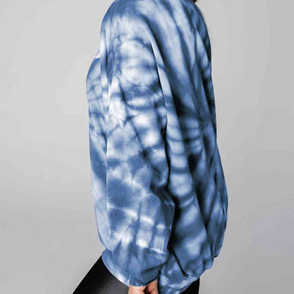 WEEKEND LOVER Graphic Tie-Dye Sweatshirt