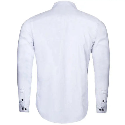 Men's Fashion Casual Business Long Sleeve Shirts