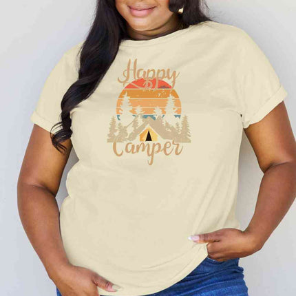 Simply Love Full Size HAPPY CAMPER Graphic T-Shirt