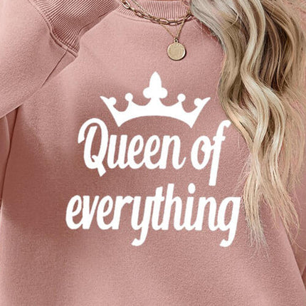 QUEEN OF EVERYTHING Round Neck Sweatshirt