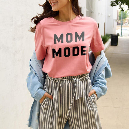 Simply Love Full Size MOM MODE Short Sleeve T-Shirt