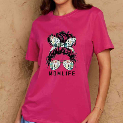 Simply Love Full Size MOM LIFE Graphic Cotton T-Shirt