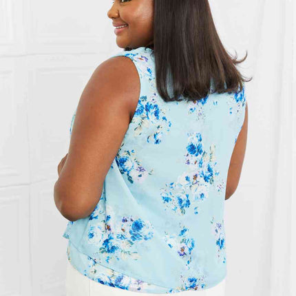 Sew In Love Off To Brunch Full Size Floral Tank Top