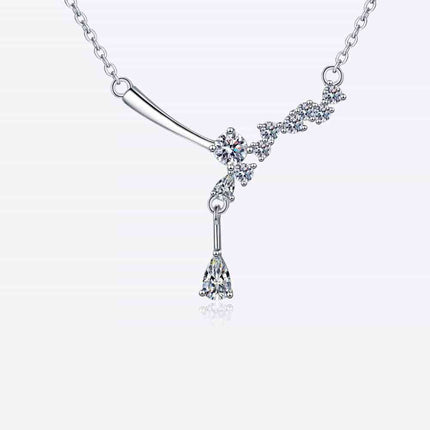 1 Carat Moissanite 925 Sterling Silver Necklace