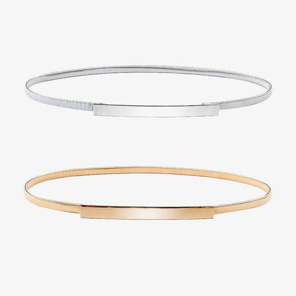 Elastic Iron Skinny Belt
