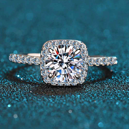 Square Moissanite Ring