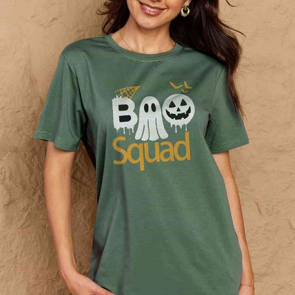 Simply Love Full Size BOO SQUAD Graphic Cotton T-Shirt