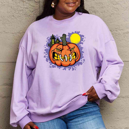 Simply Love Full Size Graphic Round Neck Sweatshirt