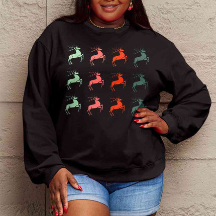Simply Love Full Size Graphic Long Sleeve Sweatshirt