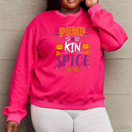 Simply Love Full Size PUMPKIN SPICE Graphic Sweatshirt