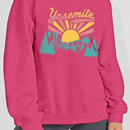 Simply Love Simply Love Full Size YOSEMITE Graphic Sweatshirt