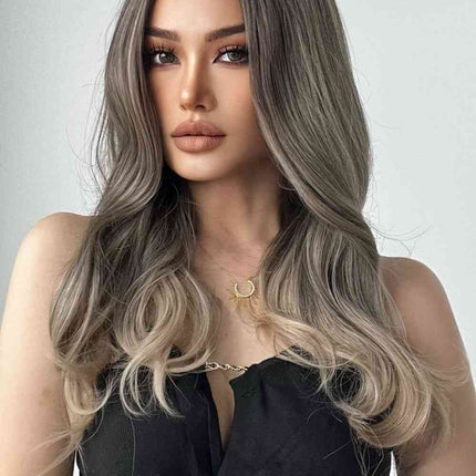 13*1" Full-Machine Wigs Synthetic Long Straight 24"