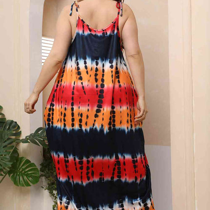 Plus Size Tie-Shoulder Maxi Dress - Vickie Lynn's