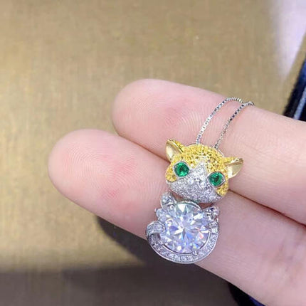 2 Carat Moissanite 925 Sterling Silver Necklace