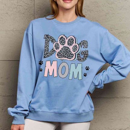 Simply Love Simply Love Full Size DOG MOM Graphic Sweatshirt