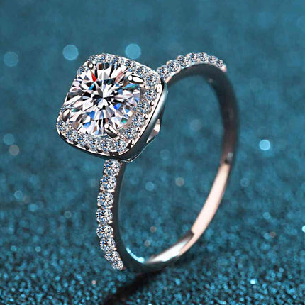 Square Moissanite Ring