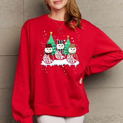 Simply Love Full Size Graphic Round Neck Sweatshirt