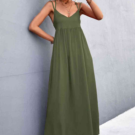 Double Strap Tie Back Dress
