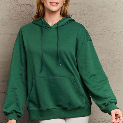 Simply Love Simply Love Full Size Dropped Shoulder Floral Graphic Hoodie