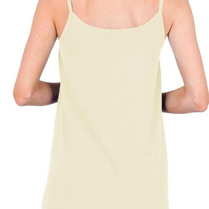 Full Size Spaghetti Strap V-Neck Flowy Tunic Cami