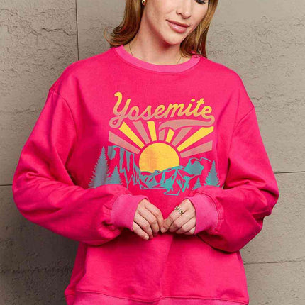 Simply Love Simply Love Full Size YOSEMITE Graphic Sweatshirt