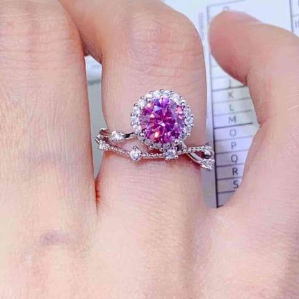 1 Carat Moissanite 925 Sterling Silver Ring