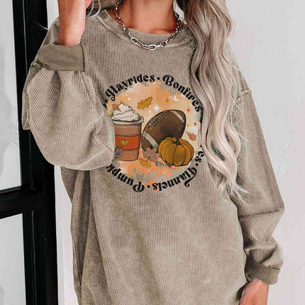 Graphic Dropped Shoulder Sweatshirt - Vickie Lynn's
