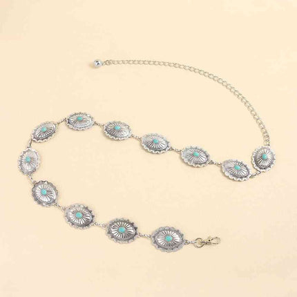 Vintage Turquoise Alloy Belt