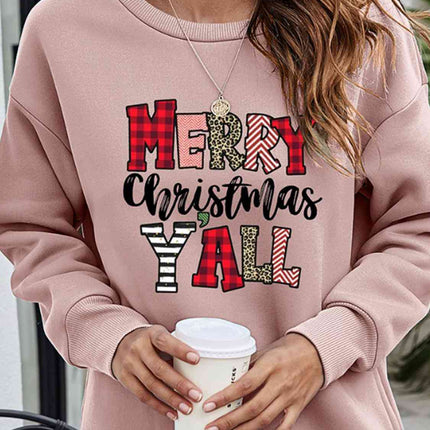 MERRY CHRISTMAS Y'ALL Graphic Sweatshirt