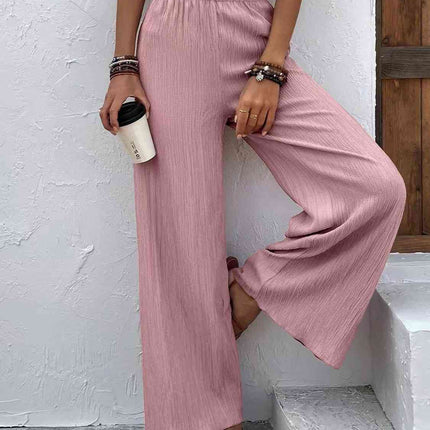 Full Size High Waist Wide Leg Pants