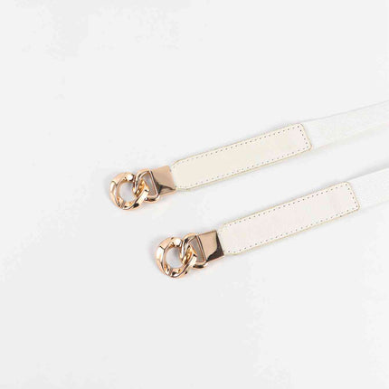 Zinc Alloy Buckle Elastic PU Belt