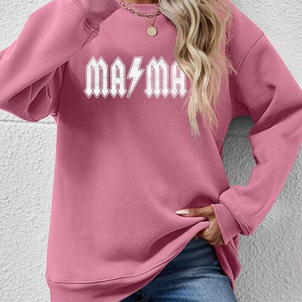 Letter Graphic Dropped Shoulder Sweatshirt