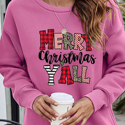 MERRY CHRISTMAS Y'ALL Graphic Sweatshirt