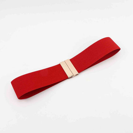 Alloy Buckle Elastic Belt
