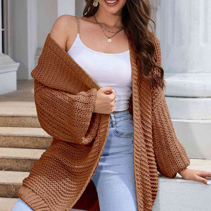 Open Front Longline Cardigan