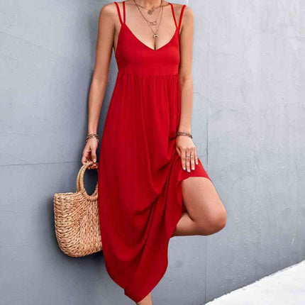 Double Strap Tie Back Dress