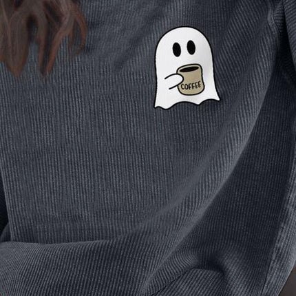 Ghost Graphic Drop Shoulder Sweatshirt