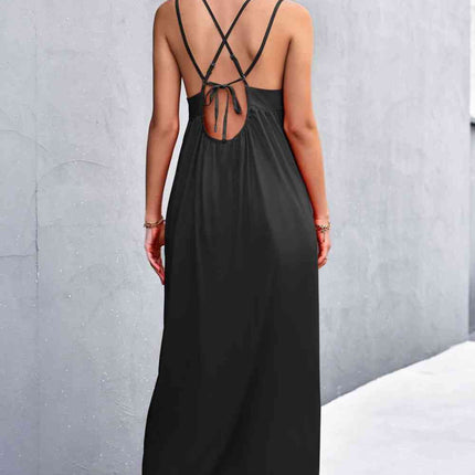 Double Strap Tie Back Dress