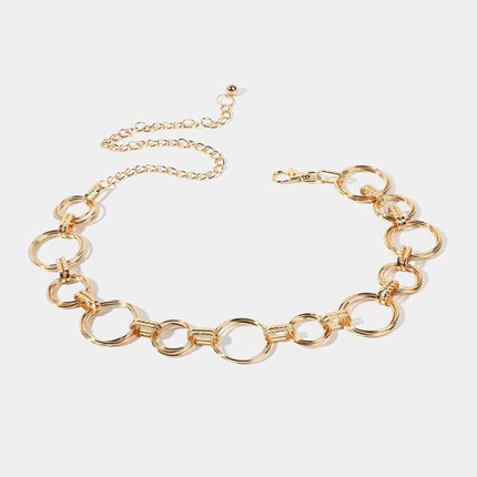 Alloy Chain Circle Shape Belt