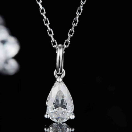 1 Carat Moissanite 925 Sterling Silver Necklace