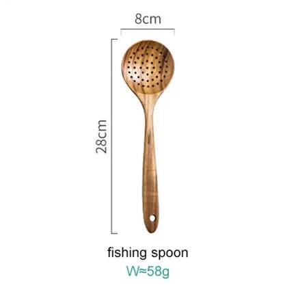 Thailand Teak Natural Wood Tableware Spoon Ladle Turner