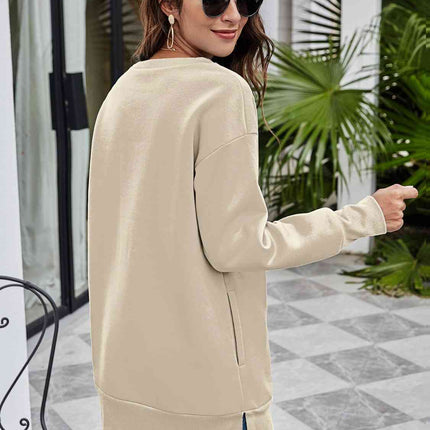 Christmas Tree Graphic Drop Shoulder Sweatshirt