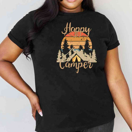Simply Love Full Size HAPPY CAMPER Graphic T-Shirt