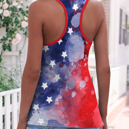 Tie-Dye Scoop Neck Tank