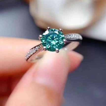 All For You 2 Carat Moissanite 925 Sterling Silver Ring